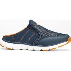 Klapki sportowe Lico bonprix ciemnoniebieski. Niebieskie kapcie męskie bonprix, bez zapięcia. Za 149,99 zł.