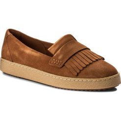 Creepersy damskie: Półbuty CLARKS – Lillia Lottie 261308354 Tan Suede