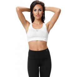 Biustonosze sportowe: Gwinner Biustonosz DRY SPORT BRA II Nair biały r. S
