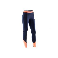 Legginsy fitness kardio 120 damskie. Niebieskie legginsy damskie do fitnessu DOMYOS, l, z podwyższonym stanem. Za 49,99 zł.