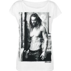 Bluzki damskie: Justice League Aquaman Photo Koszulka damska biały