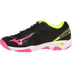 Buty sportowe damskie: Mizuno WAVE GHOST Obuwie do piłki ręcznej black/pink glo/safety yellow