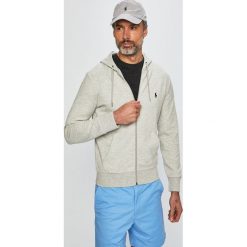 Polo Ralph Lauren - Bluza. Szare bluzy męskie Polo Ralph Lauren, s, z nadrukiem, z elastanu, z kapturem, bez rękawów, z kapturem. W wyprzedaży za 399,90 zł.