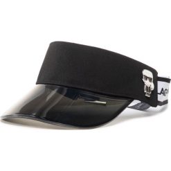 Daszek KARL LAGERFELD - 205W3401 Black/White 998. Czarne czapki damskie KARL LAGERFELD, bez wzorów, z bawełny. Za 289,00 zł.