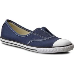 Trampki CONVERSE - Ctas Cove Slip 351517C Navy/Natural/. Niebieskie trampki dziewczęce Converse, bez wzorów, z gumy, bez zapięcia. W wyprzedaży za 139,00 zł.