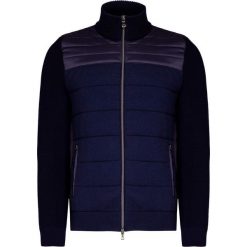 Sweter BOGNER BANKS. Niebieskie swetry męskie Bogner, bez wzorów, z wełny, ze stójką, bez kaptura. W wyprzedaży za 1826,00 zł.