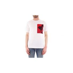 T-shirty z krótkim rękawem Calvin Klein Jeans J30J310429. Białe t-shirty męskie Calvin Klein Jeans, s, bez wzorów, z jeansu, bez kołnierzyka, krótkie. Za 216,06 zł.