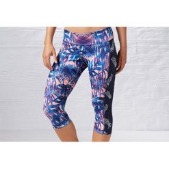 Reebok Spodnie damskie 3/4 Yoga Print Capri Multikolor r. S (B83934). Szare spodnie sportowe damskie Reebok, s. Za 72,00 zł.