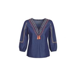 Bluzki Desigual PATTY. Brązowe bralety marki Desigual, w paski, z materiału. Za 439,00 zł.