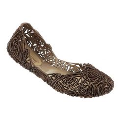 Baleriny w kolorze brązowym. Pomarańczowe baleriny damskie Melissa, Pepe Jeans, bez wzorów, bez obcasa. W wyprzedaży za 139,95 zł.