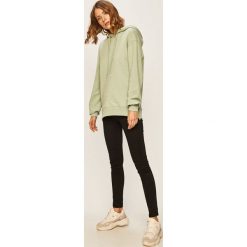 Answear - Bluza. Zielone bluzy damskie ANSWEAR, s, bez wzorów, z bawełny, bez rękawów, z kapturem. Za 159,90 zł.