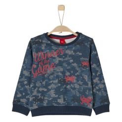 S.Oliver Bluza Chłopięca 7899 140 Niebieski/Czarny. Niebieskie bluzy chłopięce marki S.Oliver. Za 119,00 zł.