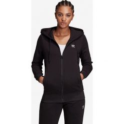 Adidas Originals Trefoil Essentials Zip Bluza Czarny. Czarne bluzy damskie adidas Originals, z haftami, z bawełny, bez rękawów, bez kaptura. Za 266,95 zł.