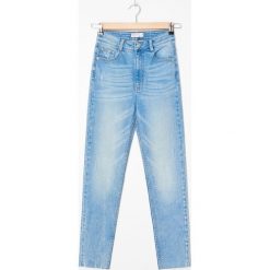 Jeansy high waist skinny - Niebieski. Niebieskie jeansy damskie House, bez wzorów, z jeansu, z podwyższonym stanem. Za 79,99 zł.