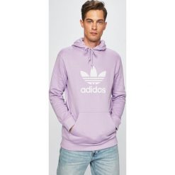 Adidas Originals - Bluza. Fioletowe bluzy męskie adidas Originals, s, z nadrukiem, z bawełny, z kapturem, bez rękawów, z kapturem. Za 279,90 zł.
