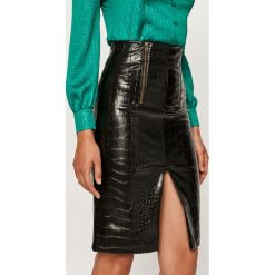 Twinset - Spódnica. Czarne spódniczki damskie Twinset, na co dzień, z haftami, z elastanu, biznesowe, midi, proste. W wyprzedaży za 479,90 zł.
