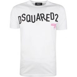 Dsquared2 T-shirt "Cool Fit". T-shirty męskie Dsquared2, z nadrukiem, z tkaniny, z okrągłym kołnierzem. Za 549,00 zł.