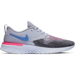 Buty Nike Odyssey React Flyknit 2 W Szaro-Fioletowe. Szare buty sportowe damskie Nike, bez wzorów, z syntetyku, do biegania. Za 379,99 zł.