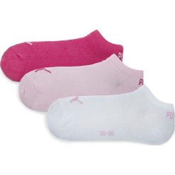 Zestaw 3 par niskich skarpet damskich PUMA - 261080001 Pink Lady 422. Różowe skarpetki damskie Puma, bez wzorów, z elastanu. Za 39,00 zł.