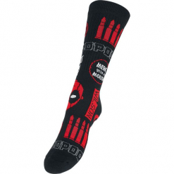 Deadpool Skarpetki czarny/czerwony/szary. Czarne skarpetki męskie marki Deadpool. Za 42,90 zł.