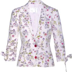 Żakiet bonprix jasna orchidea z nadrukiem. Fioletowe żakiety damskie bonprix, z nadrukiem. Za 149,99 zł.