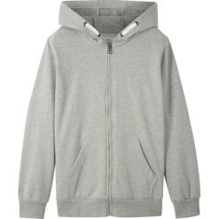 Bluza rozpinana z kapturem bonprix jasnoszary melanż. Szare bluzy dziewczęce bonprix, bez wzorów, sportowe, bez rękawów, z kapturem. Za 59,99 zł.
