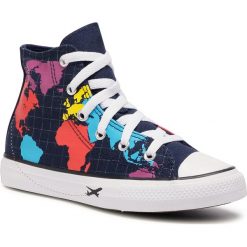 Trampki CONVERSE - Ctas Hi Obsidian/S 668455C Obsidian/Sail Blue. Niebieskie trampki dziewczęce Converse, bez wzorów, z gumy, bez zapięcia. Za 219,00 zł.