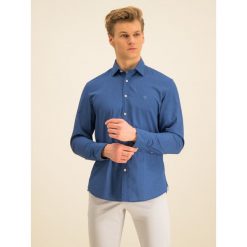 Koszula Marc O'Polo 021 7201 42144. Niebieskie koszule męskie Marc O'Polo, xxl, bez wzorów, casualowe, polo, bez rękawów. W wyprzedaży za 199,00 zł.