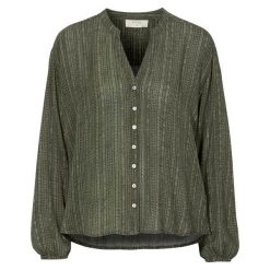 Cream Bluzka z wiskozy we wzory Tassi khaki female zielony 36. Zielone bluzki damskie Cream, s, bez wzorów, z wiskozy, eleganckie, z dekoltem w serek, z długim rękawem. Za 279,00 zł.