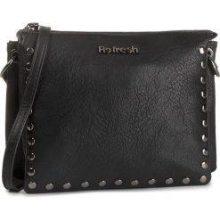 Torebka REFRESH - 83247 Black. Czarne listonoszki damskie Refresh, bez wzorów, ze skóry ekologicznej, bez dodatków. Za 169,00 zł.