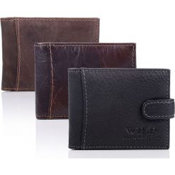 MOCNE SKÓRZANE ETUI WILD NA DOKUMENTY LUB KARTY. Etui męskie Wild, ze skóry. Za 39,90 zł.