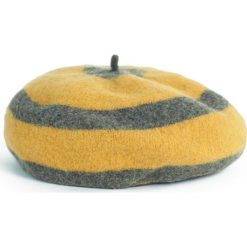 Beret damski Circles żółty. Żółte berety damskie marki Art of Polo. Za 69,13 zł.