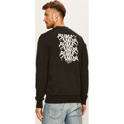 Puma - Bluza. Czarne bluzy męskie Puma, s, z nadrukiem, z bawełny, z okrągłym kołnierzem, bez rękawów, bez kaptura. Za 269,90 zł.