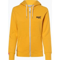 Superdry - Damska bluza rozpinana, żółty. Żółte bluzy damskie Superdry, xl, bez wzorów, bez rękawów, bez kaptura. Za 119,95 zł.