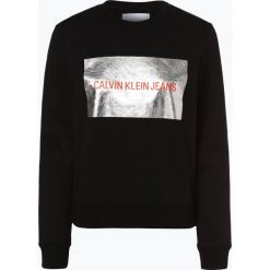 Calvin Klein Jeans - Damska bluza nierozpinana, czarny. Czarne bluzy damskie Calvin Klein Jeans, s, z nadrukiem, z jeansu, bez rękawów, bez kaptura. Za 449,95 zł.