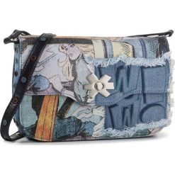 Torebka DESIGUAL - 19WAXD02 5006. Niebieskie listonoszki damskie Desigual, na imprezę, bez wzorów, z materiału, na ramię, bez dodatków. W wyprzedaży za 239,00 zł.