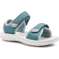Sandały CLARKS - Surfing Tide T 261408506 Teal Synthetic. Niebieskie sandały dziewczęce Clarks, z materiału. W wyprzedaży za 109,00 zł.