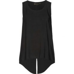 Top z wiskozy bonprix czarny. Czarne topy damskie bonprix, bez wzorów, z wiskozy, bez kołnierzyka. Za 54,99 zł.