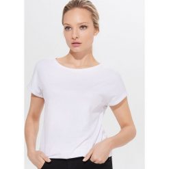 Błyszcząca koszulka - Biały. Białe koszulki damskie Mohito, s. Za 49,99 zł.