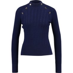 Swetry klasyczne damskie: Karen Millen CHUNKY Sweter dark blue