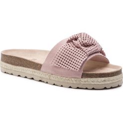 Espadryle QUAZI - QZ-33-02-000236 612. Różowe espadryle damskie QUAZI, bez wzorów, ze skóry, bez obcasa. W wyprzedaży za 169,00 zł.