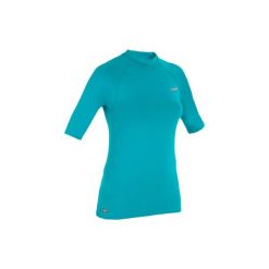 TOP UV surfing krótki rękaw 100 damski. Czerwone topy damskie marki DOMYOS, z elastanu. Za 29,99 zł.