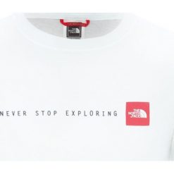 Koszulka t-shirt The North Face NSE Tee T92TX4LB1 - biały. Białe koszulki męskie The North Face, xxl, bez wzorów, bez kołnierzyka, bez rękawów. Za 85,99 zł.