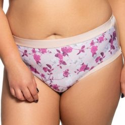 Wyższe figi Carolyne. Majtki damskie Gaia, bez wzorów, z bawełny. Za 44,64 zł.