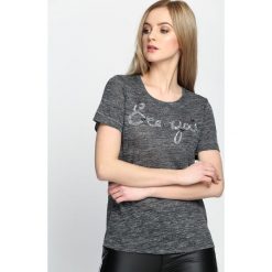 Bluzki asymetryczne: Szary T-shirt I See You
