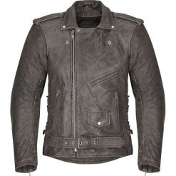 Kurtki męskie bomber: W-TEC Kurtka motocyklowa męska skórzana NF-1127 Brown r. L (13634-1-L)