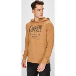 Jack & Jones - Bluza. Brązowe bejsbolówki męskie Jack & Jones, l, z nadrukiem, z bawełny, z kapturem. W wyprzedaży za 99,90 zł.