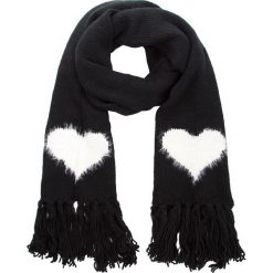 Szal TWINSET - Sciarpa AA8P5A Bic.Neve/Nero 02866. Czarne szaliki damskie marki Twinset, z materiału. Za 289,00 zł.