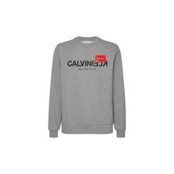 Bluzy Calvin Klein Jeans K10K104517 TEXT REVERSE LOGO. Szare bluzy męskie Calvin Klein Jeans, s, bez wzorów, z jeansu, bez kołnierzyka, bez rękawów, bez kaptura. Za 365,99 zł.