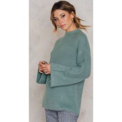Swetry damskie: NA-KD Puszysty sweter – Green